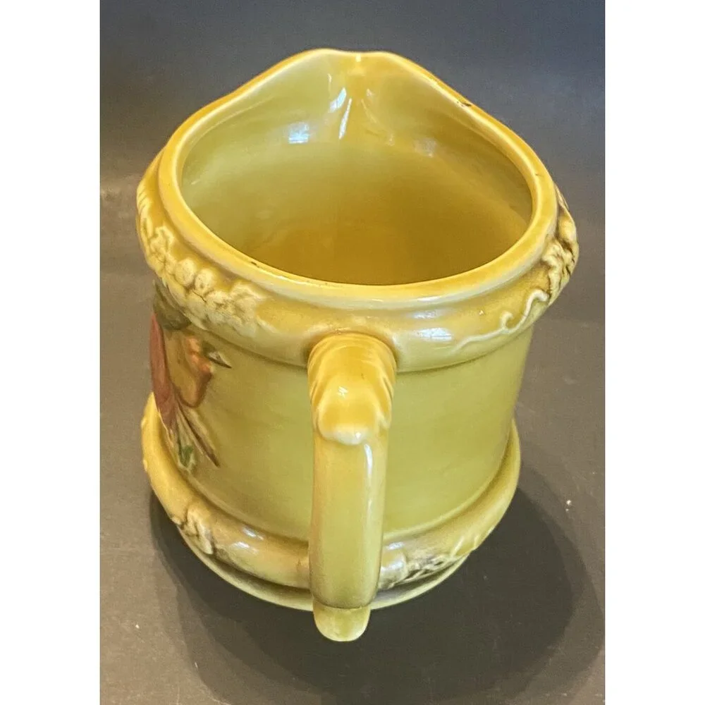 GEO Z LEFTON Vintage 3 Piece 3743 Yellow Creamer‎ & Sugar-Apples/Pears/Grapes